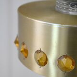 Metal and glass pendant lamp