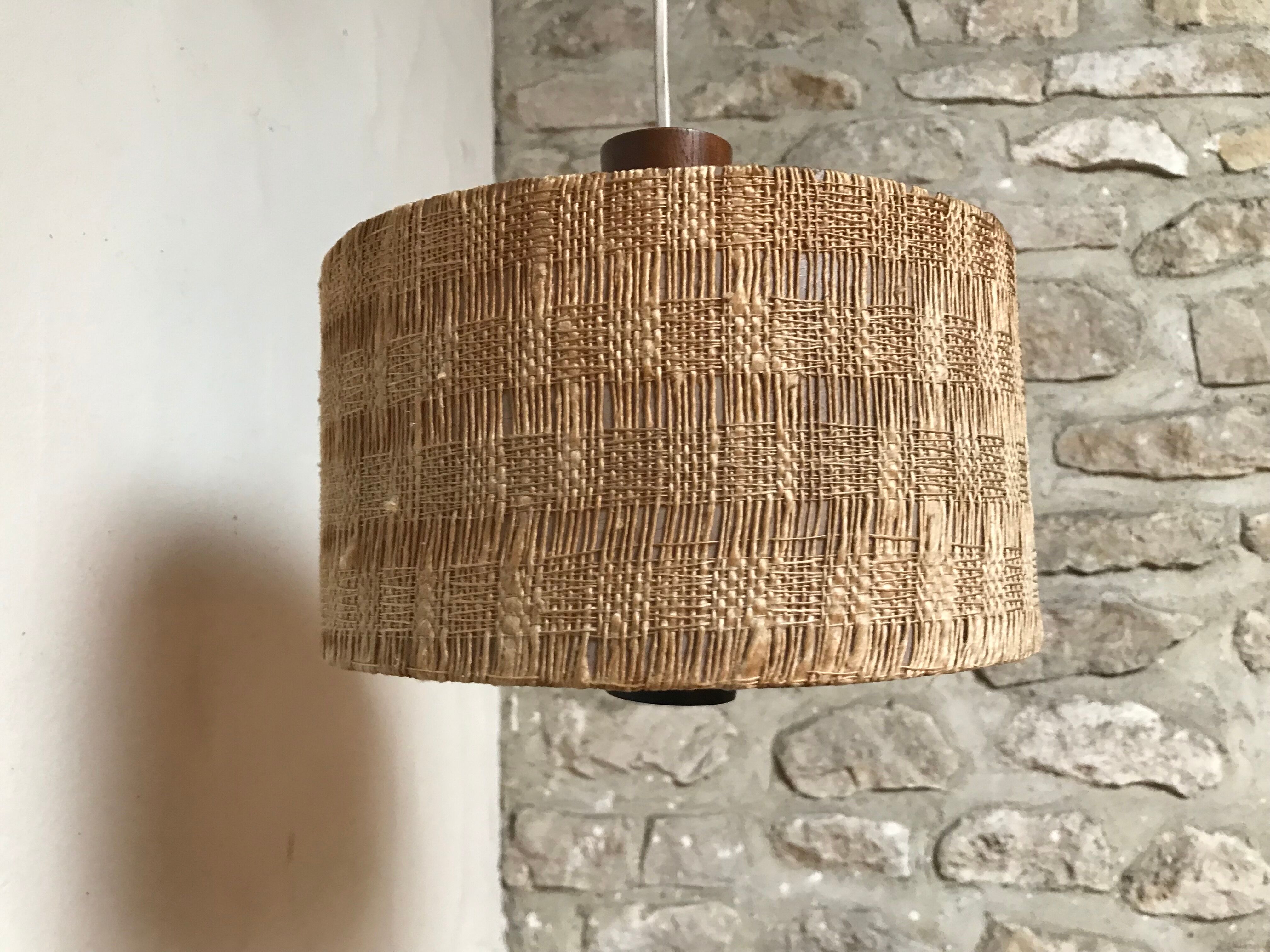 Teak wall lamp, 1950