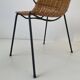 Wicker armchair and footrest, Germany, 1960s