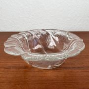 Small vintage bowl from the Eden series in glass by Lars Hellsten for Orrefors, Sweden, 1970s.