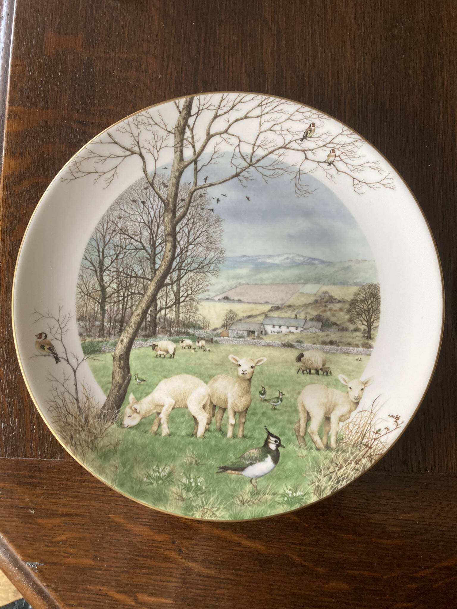 Set of 12 decorative plates Royal Worcester – Peter Barrett – Edition
