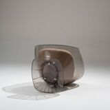 Pair of raphael raffel lounge chairs, 1980s