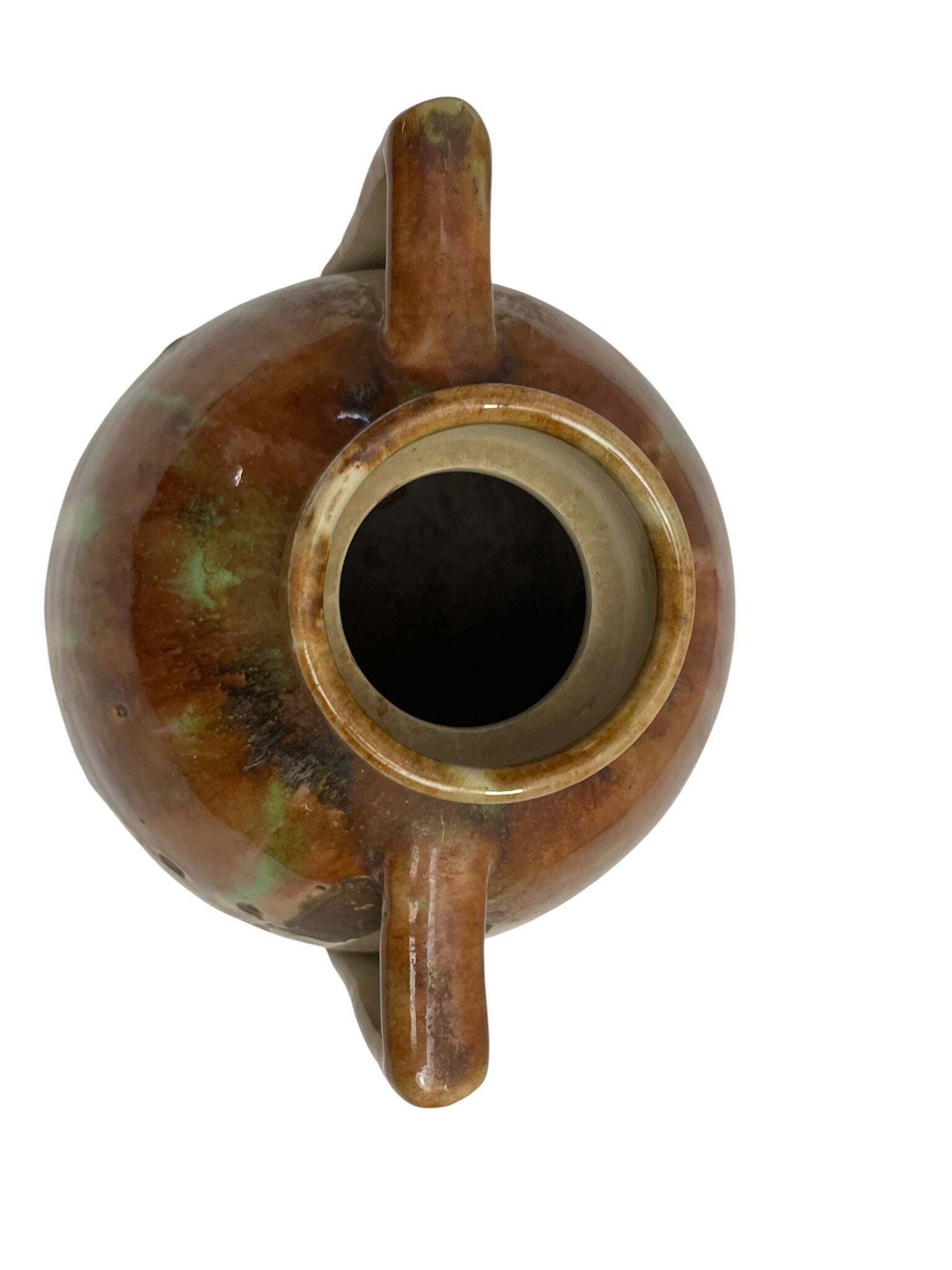 Vintage, JEB stoneware vase with handles circa 1950