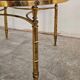 Circular bronze-gilded coffee tables Hollywood Regency Maison Charles