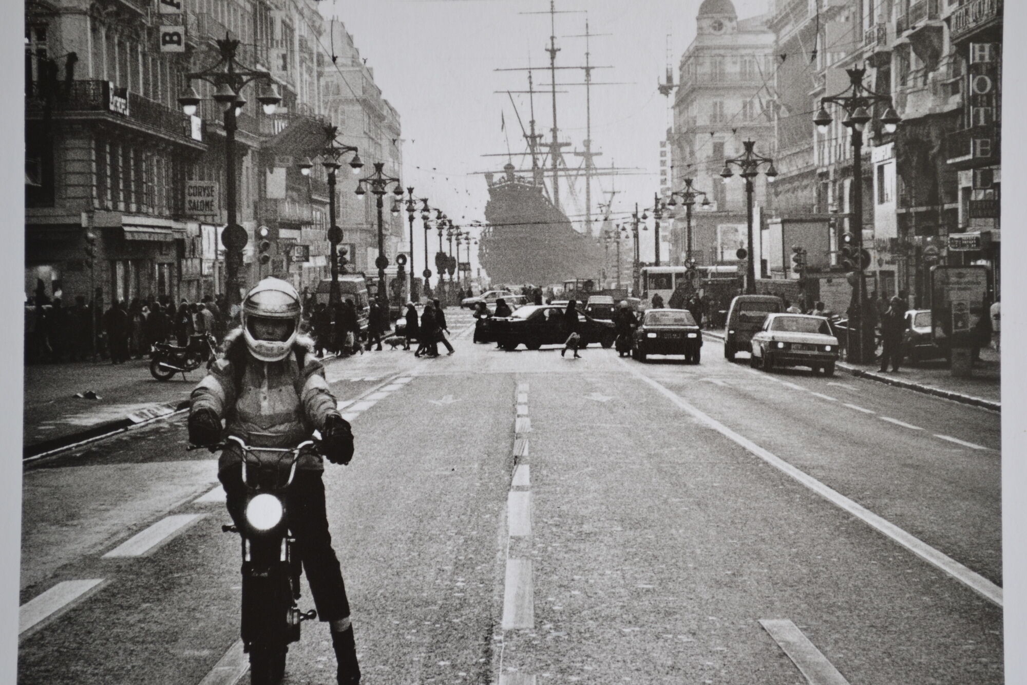 Anonymous silver photo marseille la canebiere and the old port circa 1970