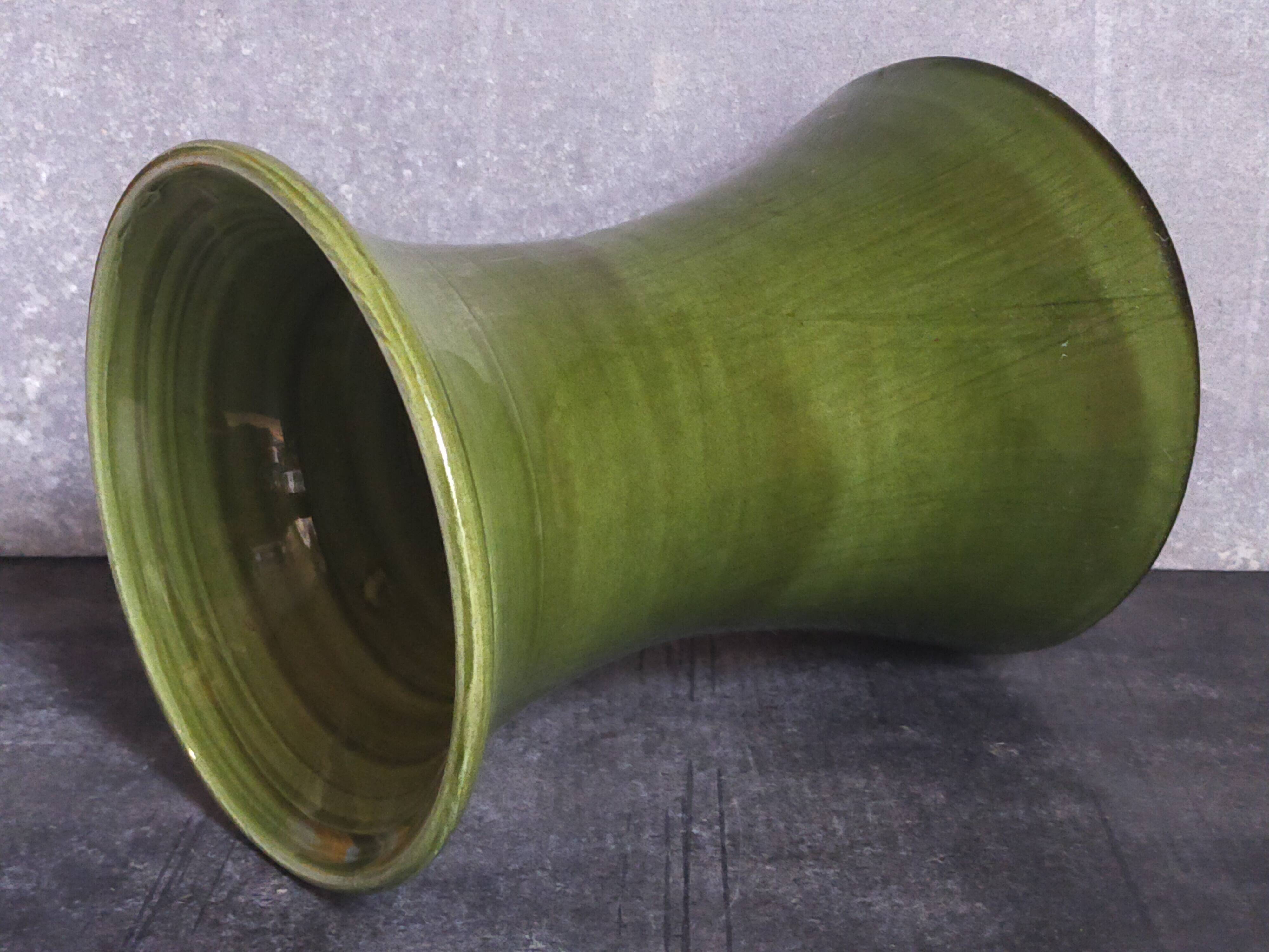 Vintage ceramic diabolo vase from the 1950s