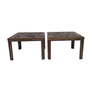 Paire de tables basses