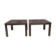 Paire de tables basses en laiton et mirroir noir des années 70