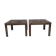 Paire de tables basses en laiton et mirroir noir des années 70