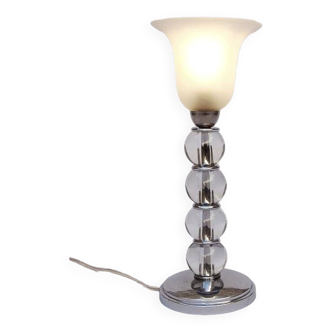 Art Deco lamp with designer glass balls 1930