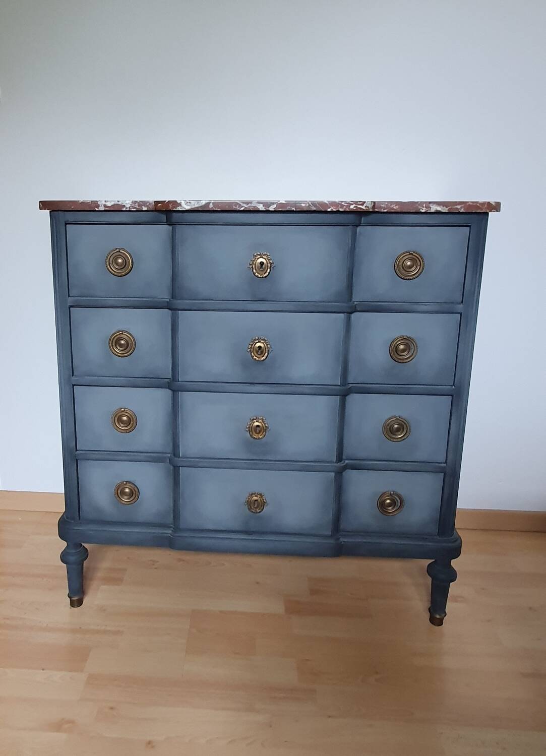 Chest of drawers with marble top