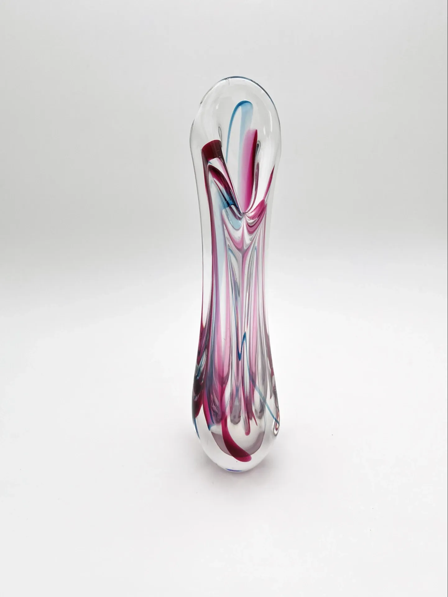 Large Crystal Vase Max Verboeket Kristalunie Maastricht 32cm 1.6kg