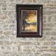 Oil on Canvas Landscape One Evening at the Hatching Pond Signed Gilles Laverne