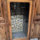 Art Deco buffet in solid walnut, 20th century.