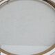 Round tray silver metal 70s