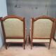 Pair of wingback armchairs in Louis XVI style