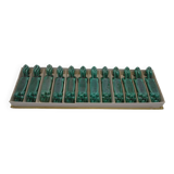 12 green ceramic horse pattern knife holders
