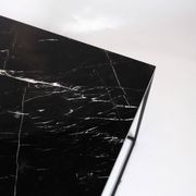 Coffee Table With Black Marble Top And Metal Frame