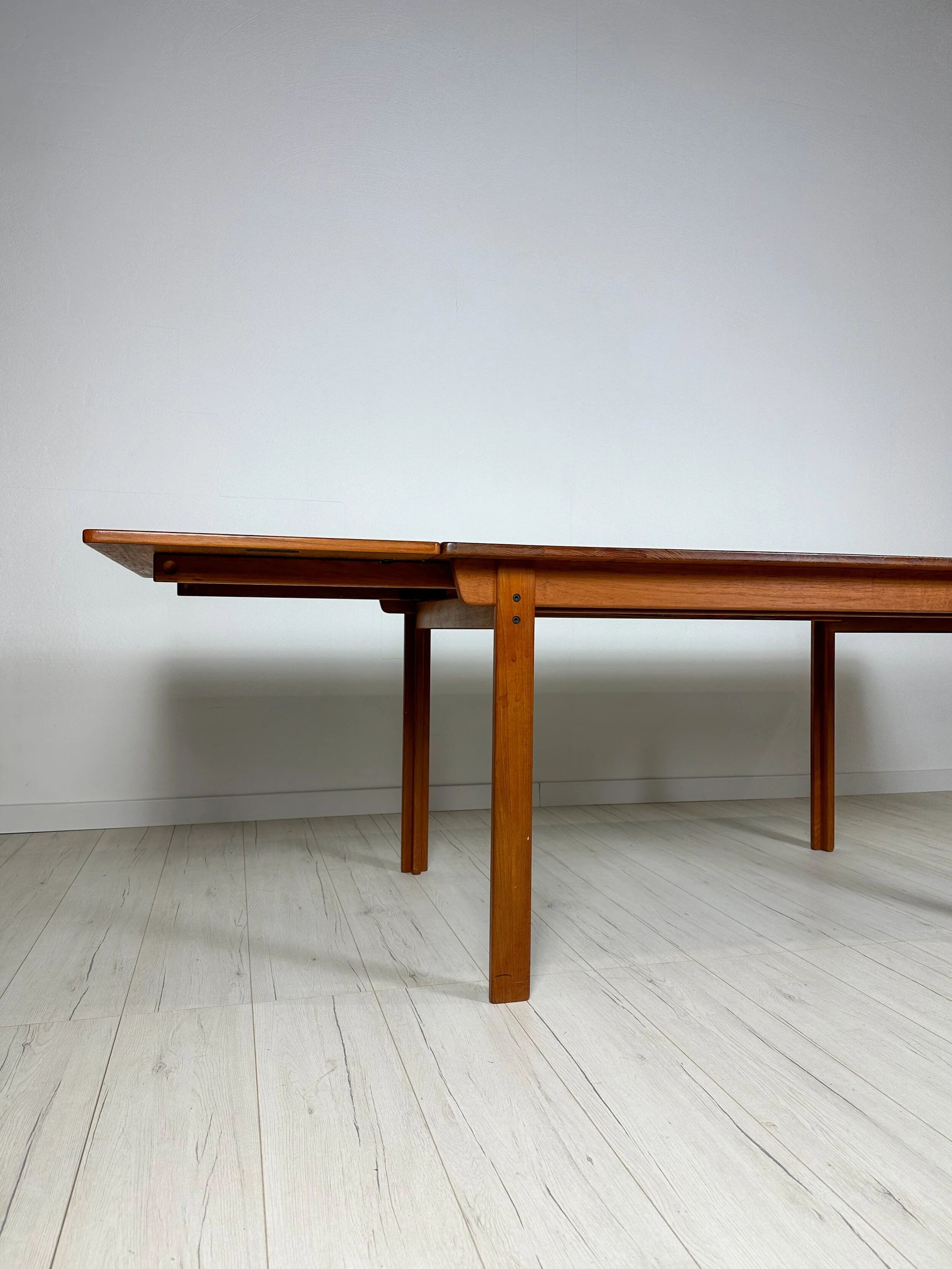 60s vintage Swedish teak extendable dining table by Nils Jonsson for Hugo Troeds