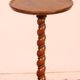 Small guéridon called tea table in walnut - 19th century stamped Holland and So.