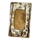 Resin mirror with owl decoration