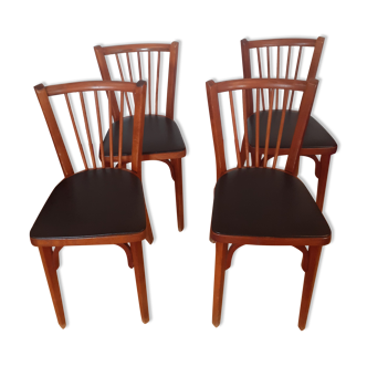 Suite 4 chaises Baumann (1950)