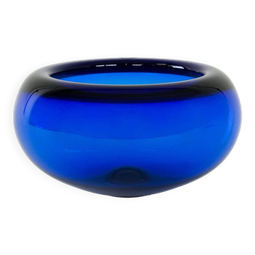 Cobalt bowl, Danish design, 1960s, manufacturer: Holmegaard, designer: Per