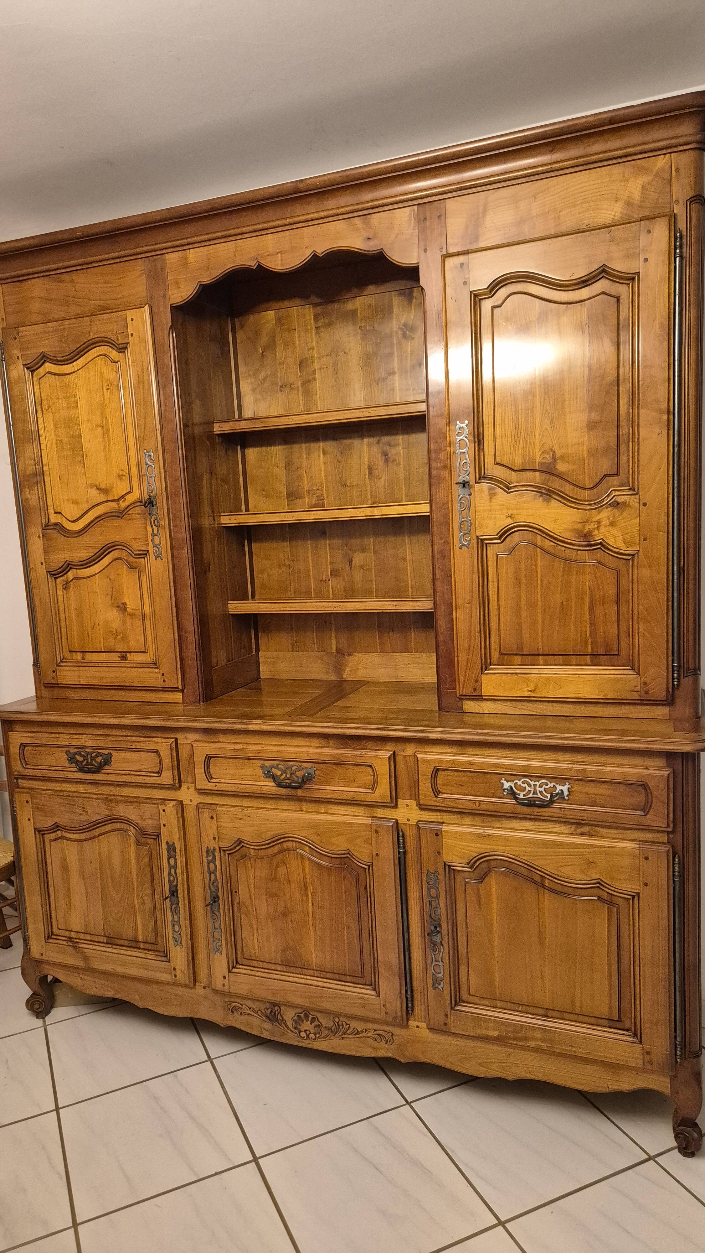 Louis XV Cherry Wood Sideboard/Cabinet
