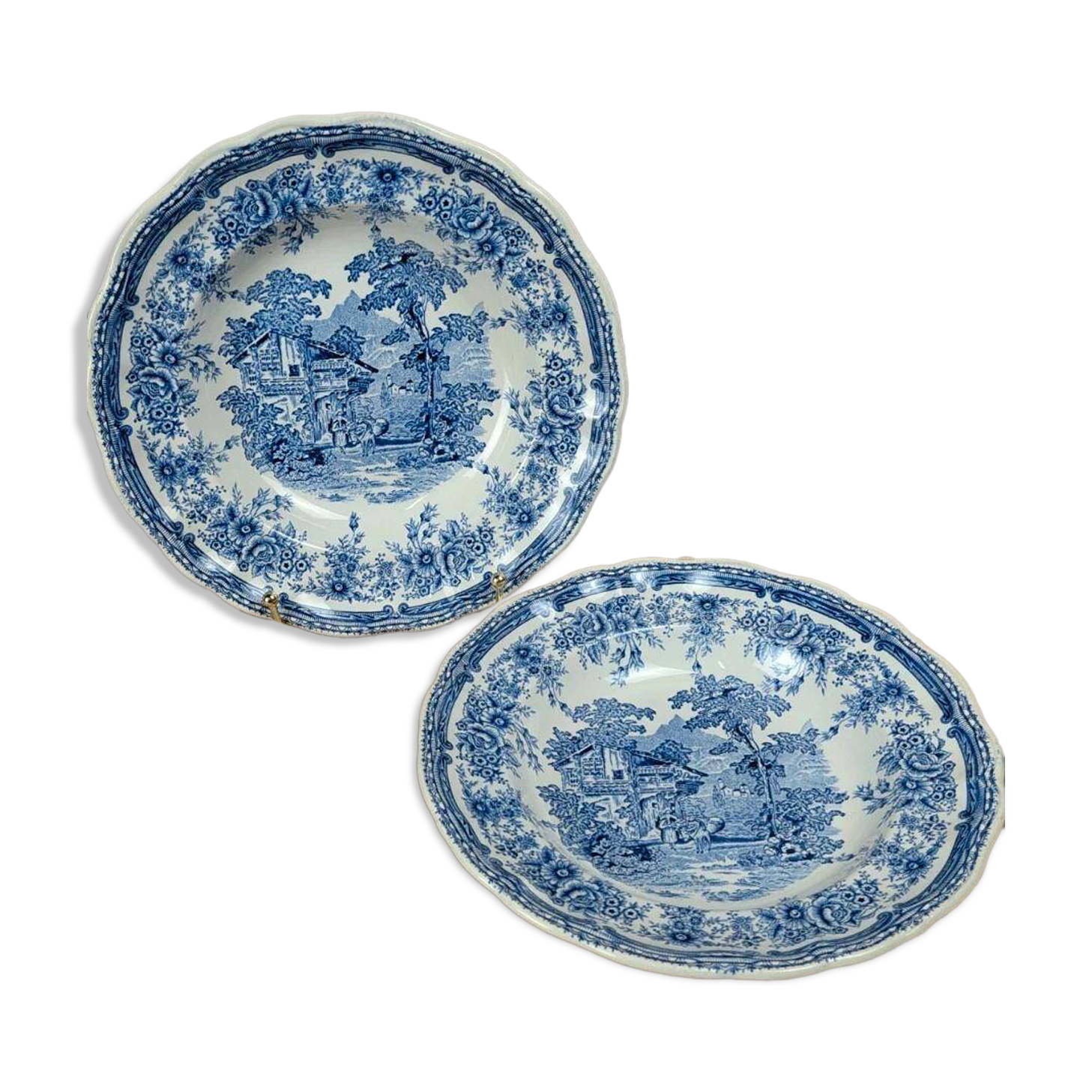 Set of 2 deep plates Lunéville – model The Cottage