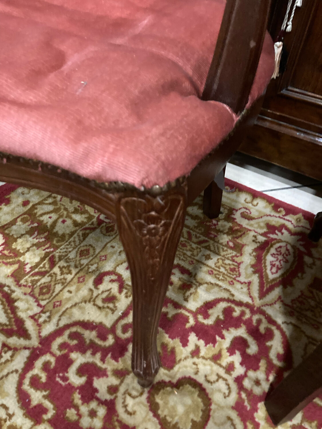 Two Louis XV style convertible armchairs