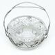 Sugar bowl, postmodernism, silver-plated brass, glass, HEFRA, Poland, 1970s