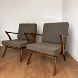 Pair of vintage Scandinavian armchairs – 1960s