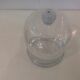 Support en verre avec cloche en verre
