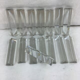 15 porte couteau anciens en cristal baccarat