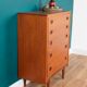 Commode rétro en teck des années 1960 BCM