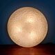 Large ceiling light in textured iced glass (diam 45cm), Doria, 1970