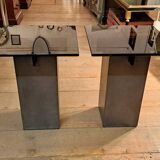Pair of Roche Bobois side tables by L. Morgaine