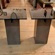 Pair of Roche Bobois side tables by L. Morgaine