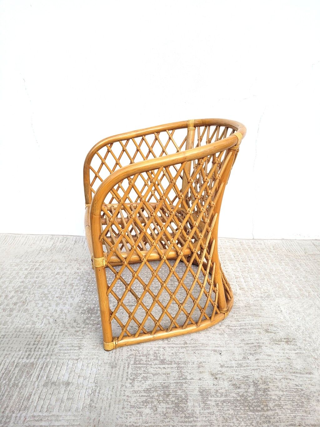 1970s adult rattan armchair