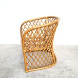 1970s adult rattan armchair