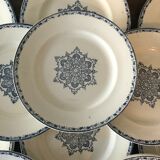 16 flat plates in Salins earthenware