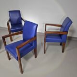 4 x Hugues Chevalier conference Ying Bridge chair / leather