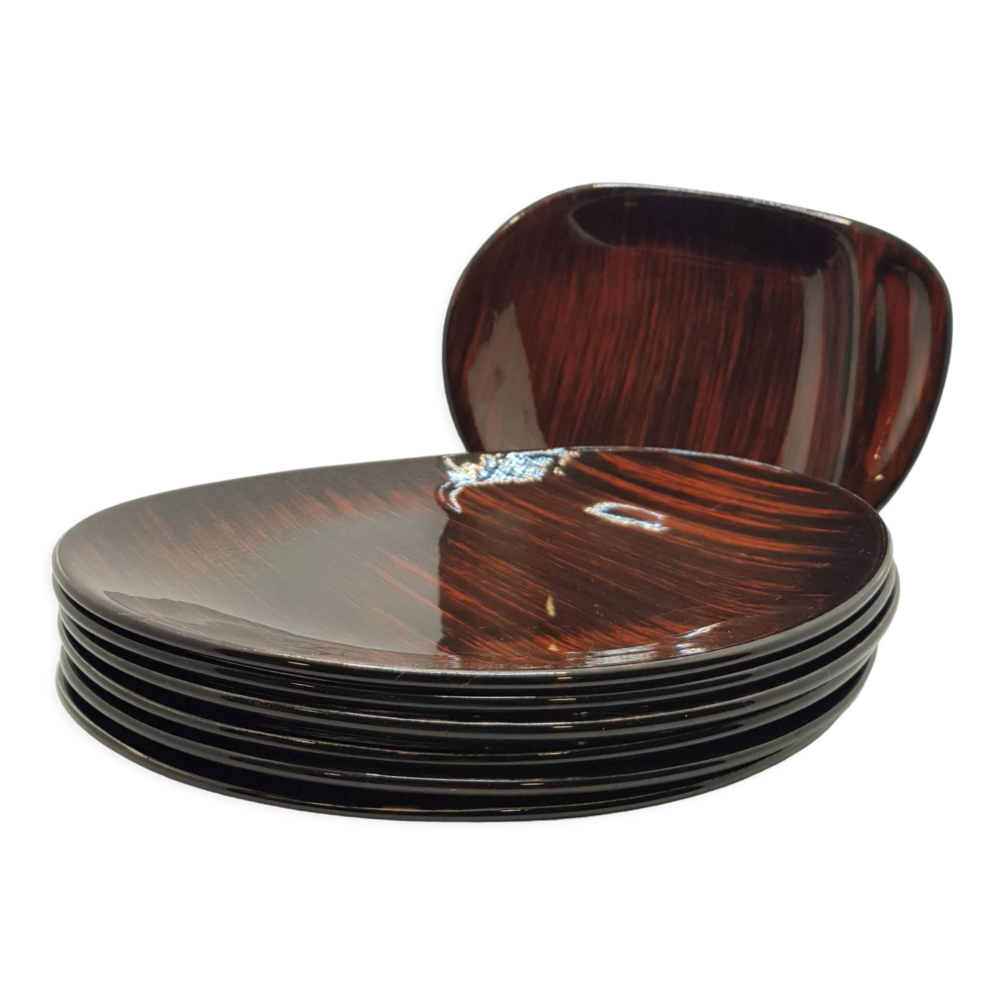 Salins Bahama 6 dessert plates & dish