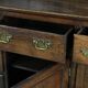 Large English antique oak kitchen cabinet / dresser from the 18th century