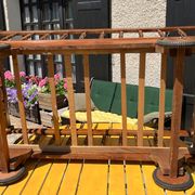 Vintage walnut children's bed