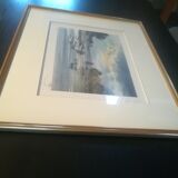 Marine lithograph signed Stéphane Lauro