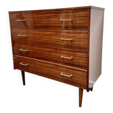 Vintage chest of drawers with spindle legs