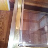 Belgo Chrom brass side table, 1980