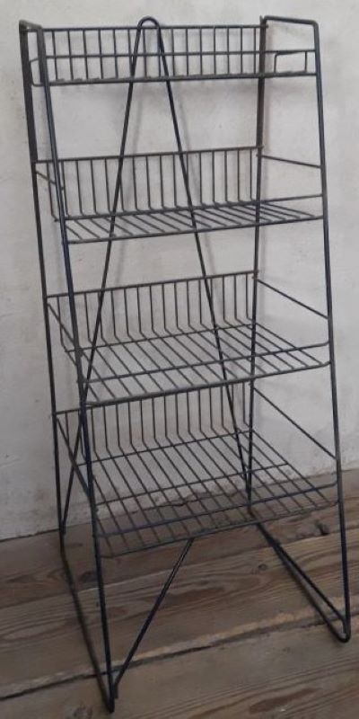 Display metal store shelves