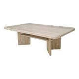 Rectangle Travertine Coffee or Side Table, Italy 1980's